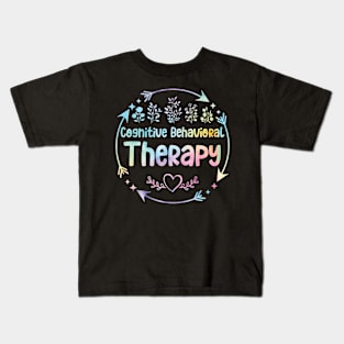 Cognitive behavioural Therapy cute floral watercolor Kids T-Shirt